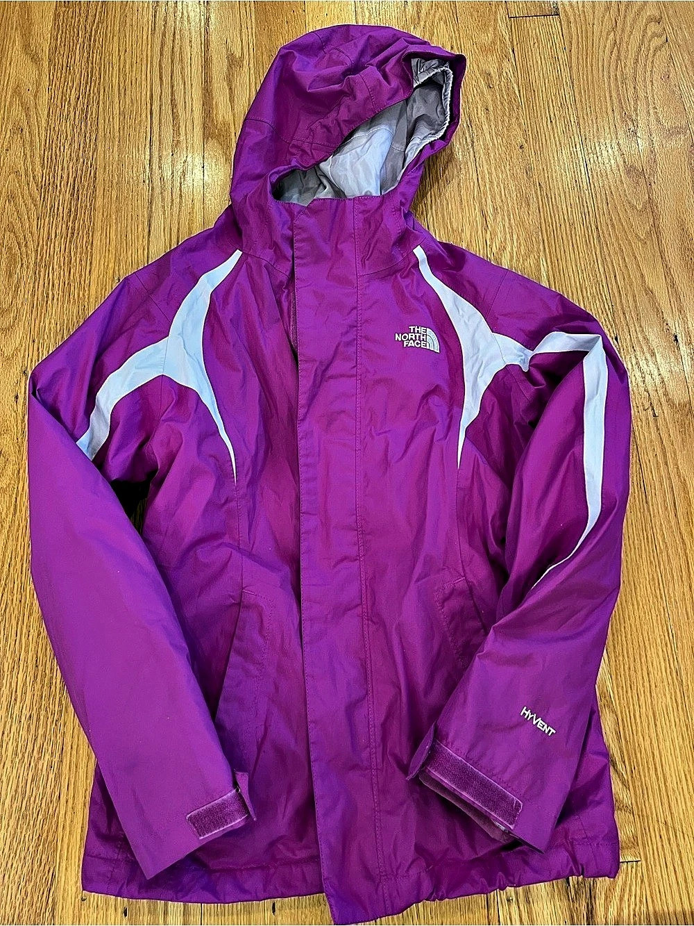 2 in 1 The North Face Girls' Purple & White Jacket Size Medium